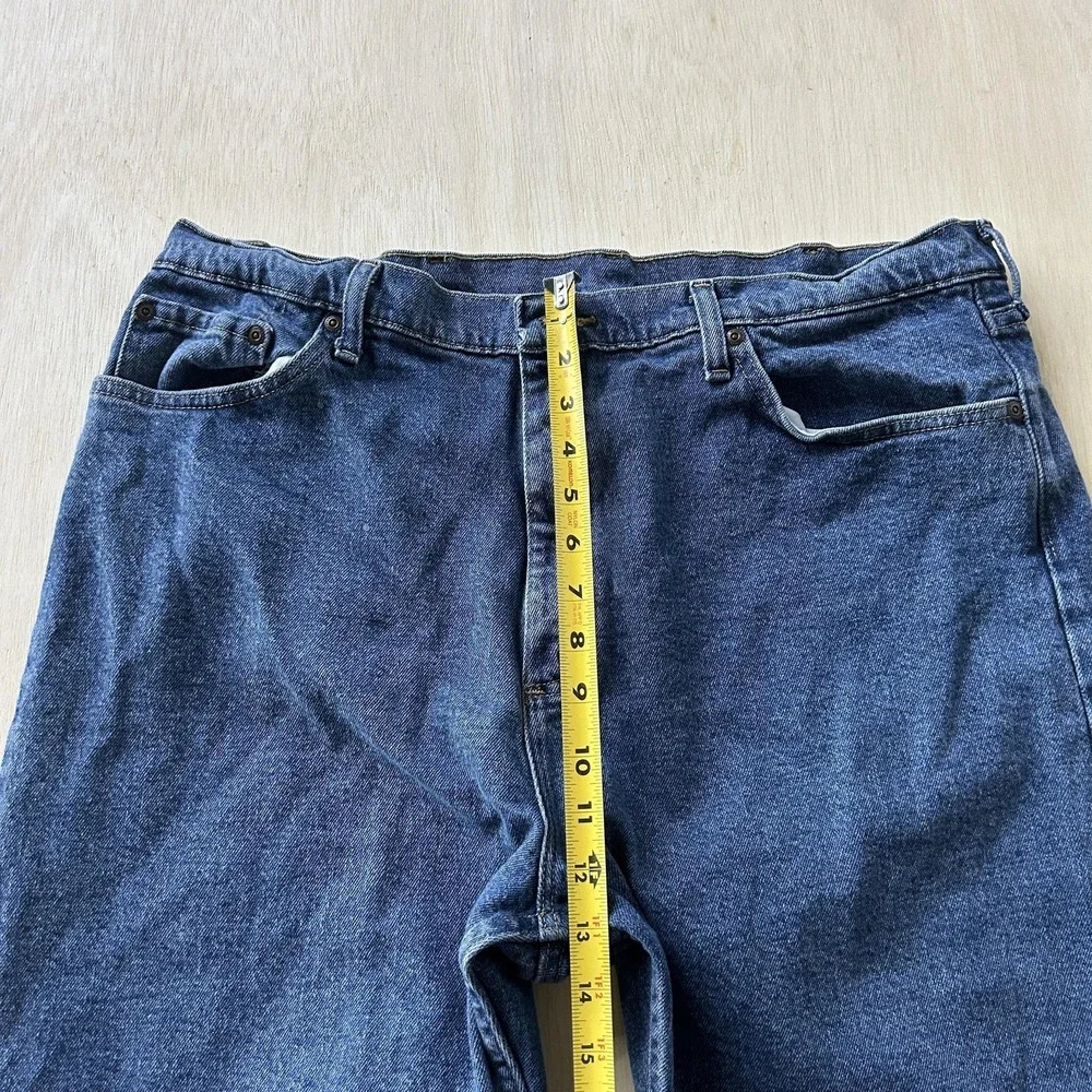 Y2K Wrangler Shorts Mens‎ 38 Blue Denim Relaxed Fit Stretch 9 Inseam Jorts